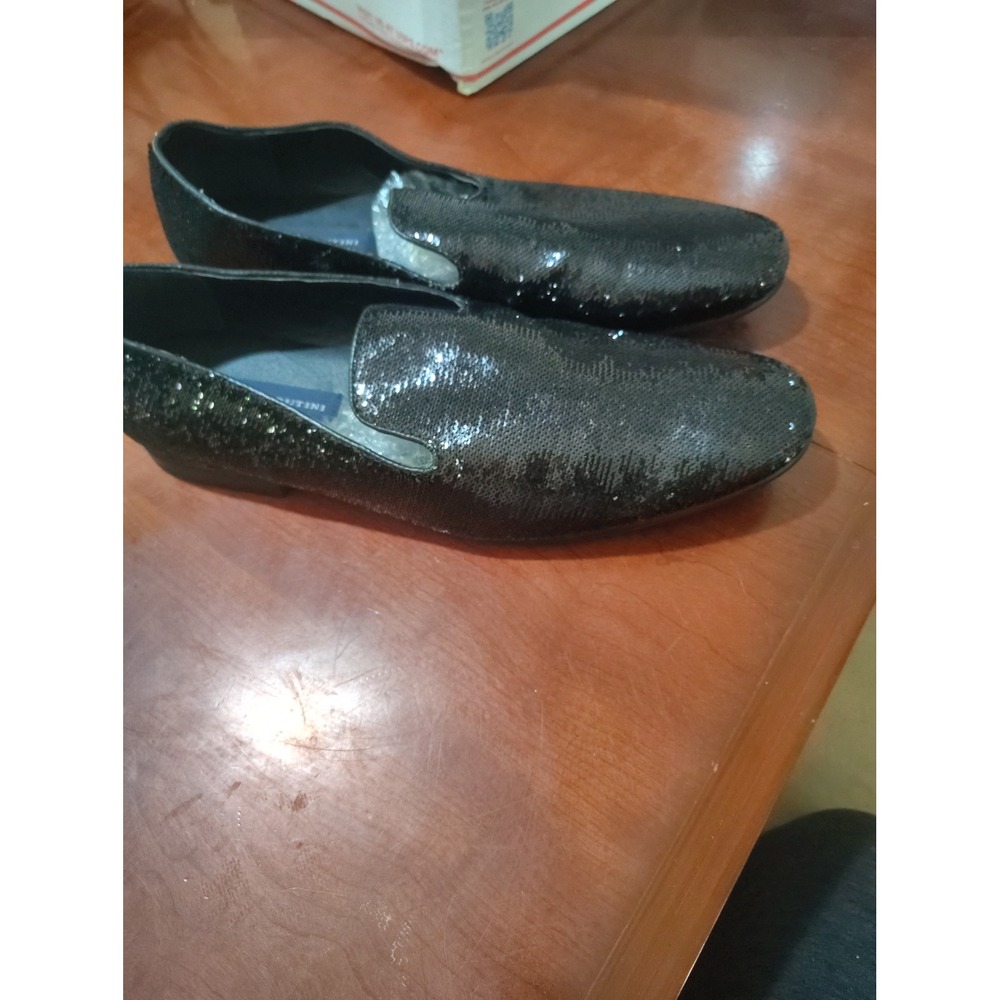 Giorgio‎ Brutini Black Sequin Loafers Mens 13M Dress Shoes Slip On 179071